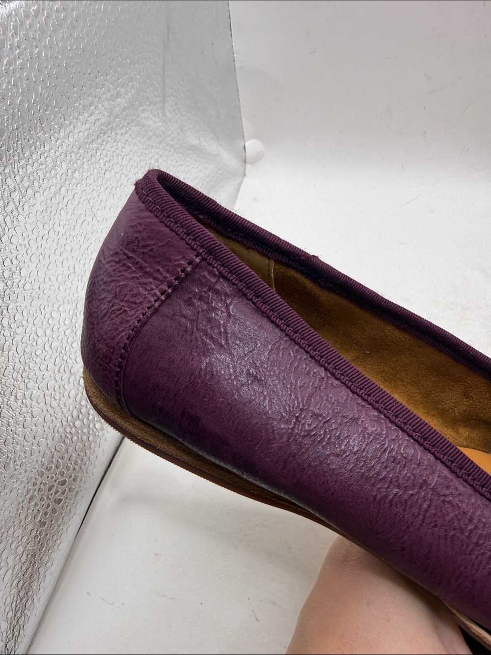 Kork Ease Purple Leather Ballet Flats Shoes Slip On Womens Size 8.5 M - Picture 16 of 16